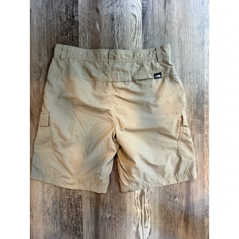 The North Face Mens 32 Horizon‎ Cargo Utility Shorts Beige Lightweight Hiking